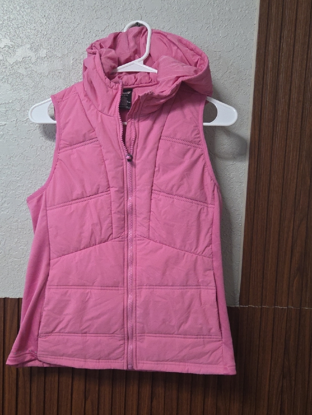 Avia Pink Hooded Quilted Vest